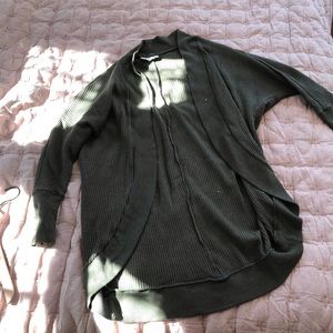 Long Open Front Cardigan